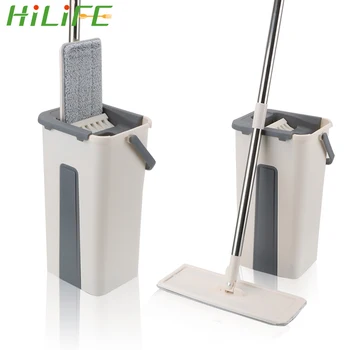 HILIFE Hand Free Washing Ultrafine Fiber Cleaning Cloth Automatic Spin Mop Flat Squeeze Magic Mop Set Wooden Floor Flat Lazy Mop
HILIFE Hand Free Washing Ultrafine Fiber Cleaning Cloth Automatic Spin Mop Flat Squeeze Magic Mop Set Wooden Floor Flat Lazy Mop