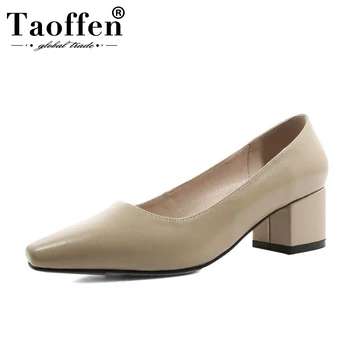 Taoffen High Quality Women Pumps Office Ladies Pointed Toe Square Heel Simple Retro Shoes Woman Slip On Spring Pumps Size 34-39
Taoffen High Quality Women Pumps Office Ladies Pointed Toe Square Heel Simple Retro Shoes Woman Slip On Spring Pumps Size 34-39