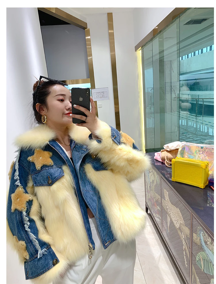 denim jacket with fur real fox fur star (31)