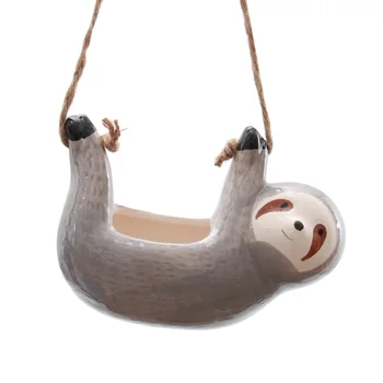 Sloth Shape Flower Pot Hanging Succulent Plant Pot Container Unique Home Decoration Ornament for Living Room Office (Grey)
Sloth Shape Flower Pot Hanging Succulent Plant Pot Container Unique Home Decoration Ornament for Living Room Office (Grey)