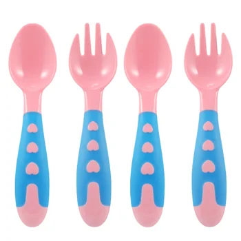 4pcs in 2 Sets Baby Spoon and Fork Feeding Tableware Spoon and Fork Set PP Material for Infant Baby(Pink)
4pcs in 2 Sets Baby Spoon and Fork Feeding Tableware Spoon and Fork Set PP Material for Infant Baby(Pink)