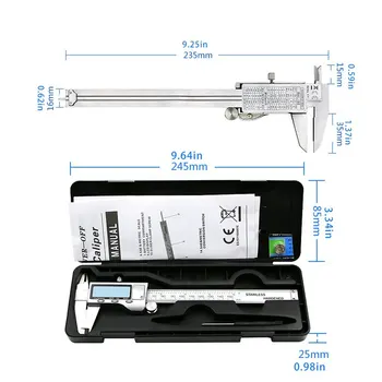 Measuring Instrument Stainless Steel Digital Vernier Caliper 6 "150 Mm Measuring Instrument Vernier Caliper
Measuring Instrument Stainless Steel Digital Vernier Caliper 6 "150 Mm Measuring Instrument Vernier Caliper