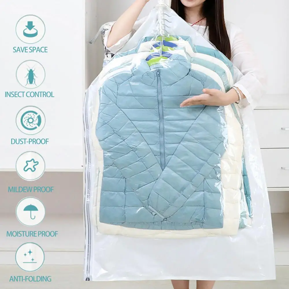 5 Hanging Ring Vacuum Bags For Clothes Space Saving Storage No Need Pump Compression Bags Clothes Organizer Vacuum Storage Bags
5 Hanging Ring Vacuum Bags For Clothes Space Saving Storage No Need Pump Compression Bags Clothes Organizer Vacuum Storage Bags
