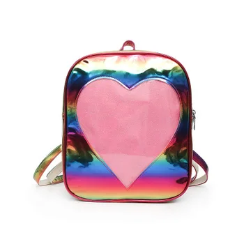 2019 Clear Transparent Backpacks Women Harajuku Laser heart pu Itabags Bags School Bags for Teenager Girls Ita Bag Bookbag Bolsa
2019 Clear Transparent Backpacks Women Harajuku Laser heart pu Itabags Bags School Bags for Teenager Girls Ita Bag Bookbag Bolsa