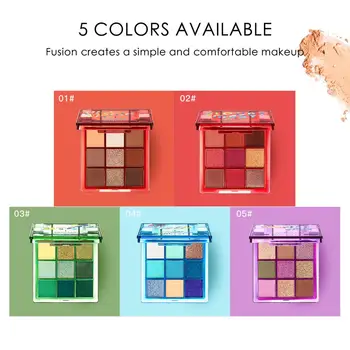 QIBEST 9 Colors Professional Eyeshadow Palette Matte Eye shadow palette Glitter eyeshadow Beauty Makeup Palettes Cosmetics
QIBEST 9 Colors Professional Eyeshadow Palette Matte Eye shadow palette Glitter eyeshadow Beauty Makeup Palettes Cosmetics