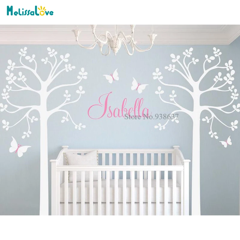 Custom Name Trees and Branches Flowers Wall Decal Butterfly Nursery Baby Room Personalized Removable Wall Sticker BB813
Custom Name Trees and Branches Flowers Wall Decal Butterfly Nursery Baby Room Personalized Removable Wall Sticker BB813