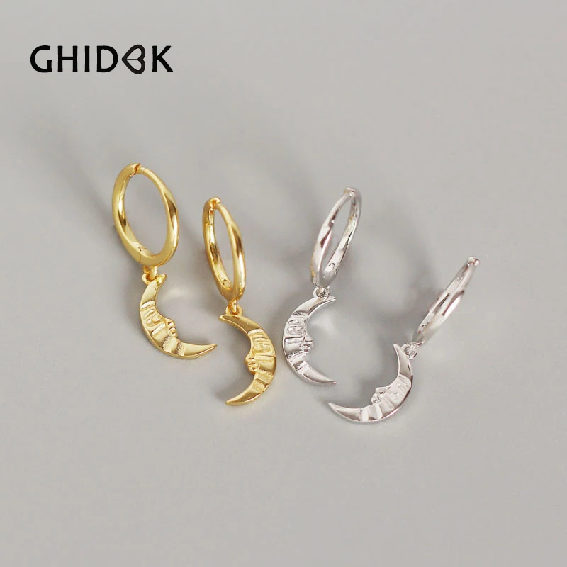 GHIDBK Baroque Texture Irregular Moon Hoop Earrings Minimalist Unique Design Charm Earring 2019 Women Geometric Huggie hoops
GHIDBK Baroque Texture Irregular Moon Hoop Earrings Minimalist Unique Design Charm Earring 2019 Women Geometric Huggie hoops