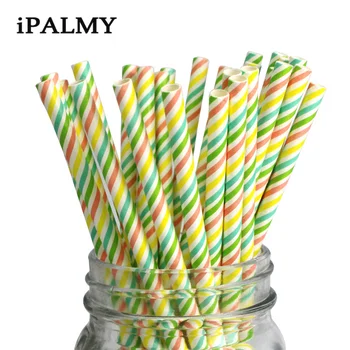 ipalmay 100pcs Eco-friendly Colorful lollipops Rainbow Stripe Christmas Paper Straws for Party Wedding Birthday Decorations 
ipalmay 100pcs Eco-friendly Colorful lollipops Rainbow Stripe Christmas Paper Straws for Party Wedding Birthday Decorations