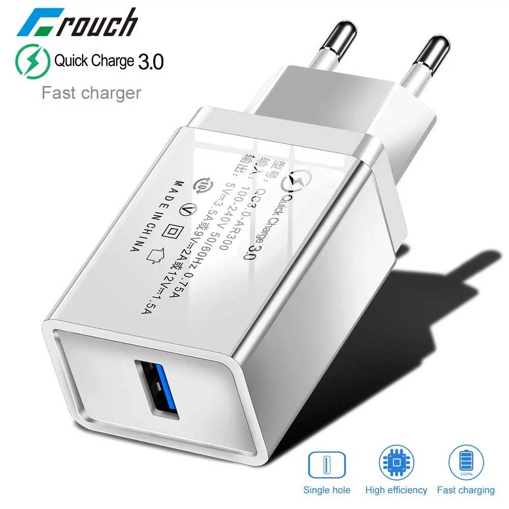 Crouch 5V 3 A Quick charge 3.0 Fast USB Charger For iPhone 6 7 8 XS QC 3.0 Travel Wall Charger Adapter For Samsung Xiaomi Huawei
Crouch 5V 3 A Quick charge 3.0 Fast USB Charger For iPhone 6 7 8 XS QC 3.0 Travel Wall Charger Adapter For Samsung Xiaomi Huawei