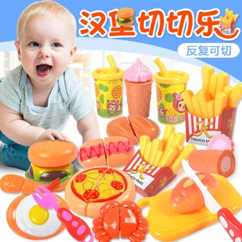 18PCS Children Simulation Food Hamburger Hotdog Kitchen Toy Set Pretend Play Miniature Snack Burger Educational Toys For Kid
18PCS Children Simulation Food Hamburger Hotdog Kitchen Toy Set Pretend Play Miniature Snack Burger Educational Toys For Kid