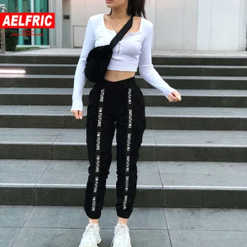 AELFRIC Harem Pants Women Fashion Trousers Loose Jogger Sporting Elastic Waist Black Casual Streetwear Pants Black Friday 2019
AELFRIC Harem Pants Women Fashion Trousers Loose Jogger Sporting Elastic Waist Black Casual Streetwear Pants Black Friday 2019
