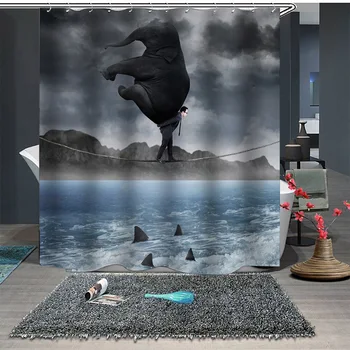 Shower Curtain Elephant Rhinoceros Series Printing Bath Curtain Bathroom Decoration Bath Supplies Fashion Funny Shower Curtain
Shower Curtain Elephant Rhinoceros Series Printing Bath Curtain Bathroom Decoration Bath Supplies Fashion Funny Shower Curtain