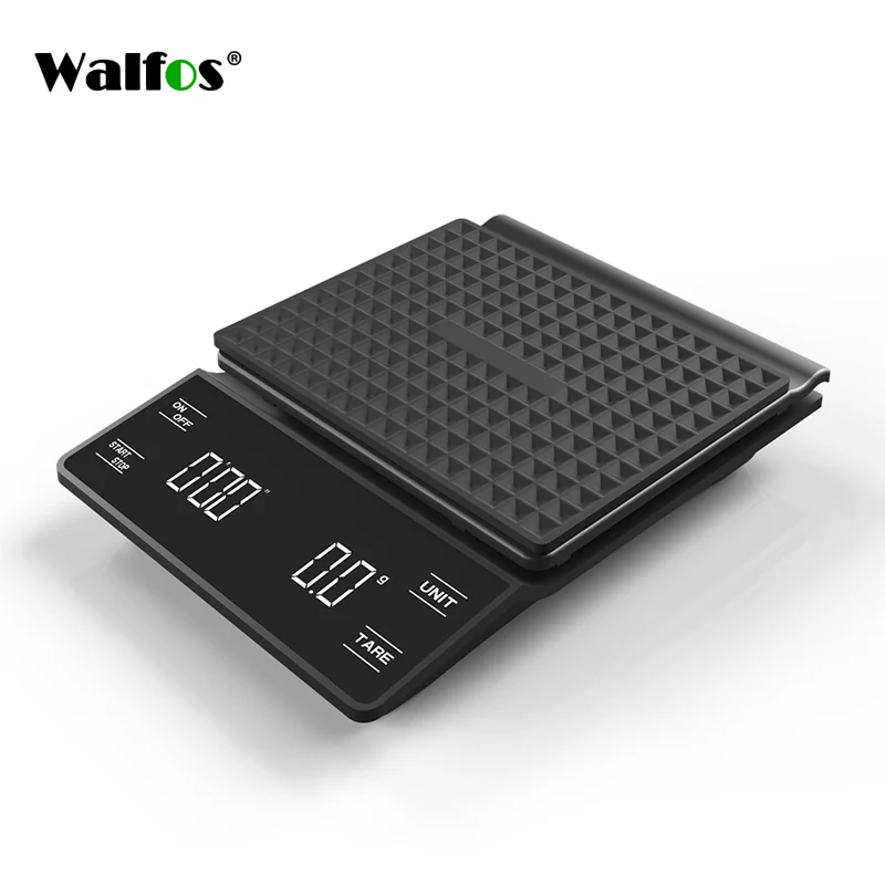 Walfos 3kg/0.1g Electronic Coffee Scale with Timer High Accuracy Digital Kitchen Scale Coffee Weight Balance Without Battery
Walfos 3kg/0.1g Electronic Coffee Scale with Timer High Accuracy Digital Kitchen Scale Coffee Weight Balance Without Battery