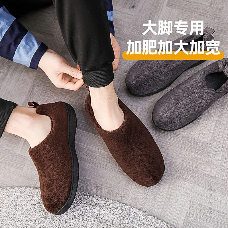 Winter Cover Heel Large Size Cotton Slippers Men's Extra Large 454647 Plus-sized Plus-sized Widened Large Size Household for Old
Winter Cover Heel Large Size Cotton Slippers Men's Extra Large 454647 Plus-sized Plus-sized Widened Large Size Household for Old