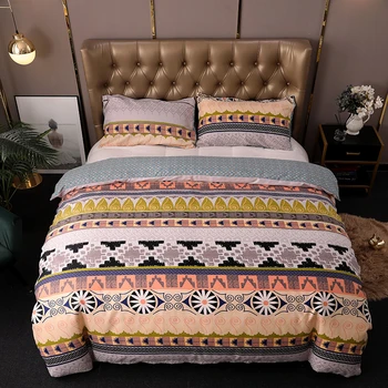 Ethnic Style 2/3pcs Home Bedding Set Double-sided Design Duvet Cover Pillowcase Bohemia Pattern Queen King Size Bedclothes
Ethnic Style 2/3pcs Home Bedding Set Double-sided Design Duvet Cover Pillowcase Bohemia Pattern Queen King Size Bedclothes