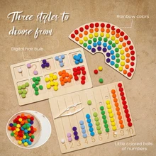 Montessori Educational Wooden Toys Color Sorting Sensory Counting Toy Motor Skills Puzzle Magic Chess Matching Game for Kid Gift
Montessori Educational Wooden Toys Color Sorting Sensory Counting Toy Motor Skills Puzzle Magic Chess Matching Game for Kid Gift