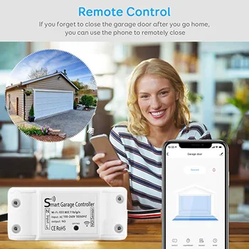 Smart WiFi Garage Door Opener Remote Controller App Control Timer/Schedule Garage Controller EU/US/UK Plug
Smart WiFi Garage Door Opener Remote Controller App Control Timer/Schedule Garage Controller EU/US/UK Plug