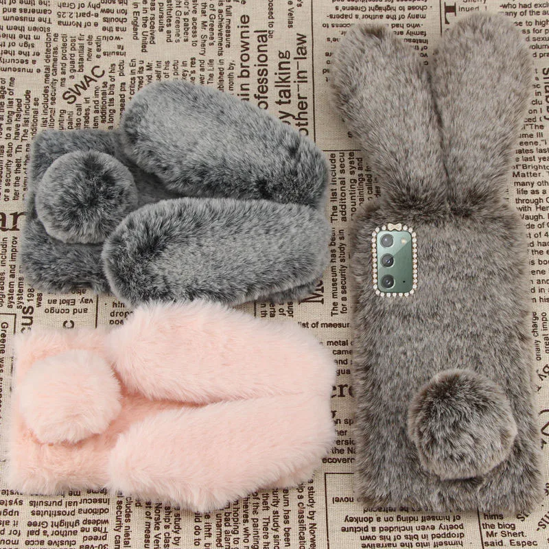 For SamSung Galaxy Note 20 Case Winter Keep warm Plush doll rabbit Phone Case For SamSung Note 20 Shiny diamond TPU Back Cover
For SamSung Galaxy Note 20 Case Winter Keep warm Plush doll rabbit Phone Case For SamSung Note 20 Shiny diamond TPU Back Cover