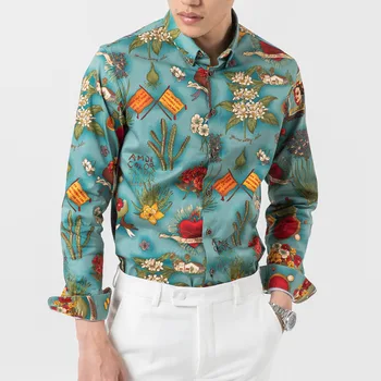 Floral Shirts Slim Fit Retro Print Casual Blouse Homme 5XL-M Black 2020 Spring New Shirt Men Long Sleeve Fashion Streetwear Mens
Floral Shirts Slim Fit Retro Print Casual Blouse Homme 5XL-M Black 2020 Spring New Shirt Men Long Sleeve Fashion Streetwear Mens