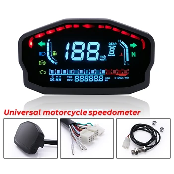 Universal Motorcycle Speedometer Odometer 12V Motorcycle Speed Meter with LCD Indicator Speedometer Motorcycle for BMW
Universal Motorcycle Speedometer Odometer 12V Motorcycle Speed Meter with LCD Indicator Speedometer Motorcycle for BMW