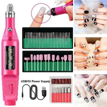 1 Set Portable Electric Nail Drill Machine Manicure Set Pedicure Nail Gel Remover File Professional Strong Nail Polishing Tools
1 Set Portable Electric Nail Drill Machine Manicure Set Pedicure Nail Gel Remover File Professional Strong Nail Polishing Tools