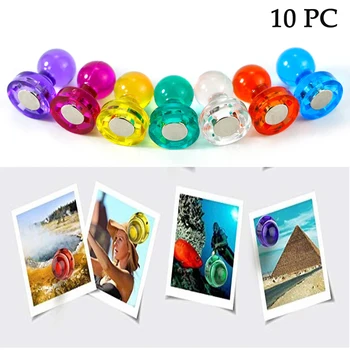 10Pcs Acrylic Mini Magnetic Pushpin Fridge Magnets Multi-color Thumbtack Notice Board Marker Message Holder Office School Supply
10Pcs Acrylic Mini Magnetic Pushpin Fridge Magnets Multi-color Thumbtack Notice Board Marker Message Holder Office School Supply