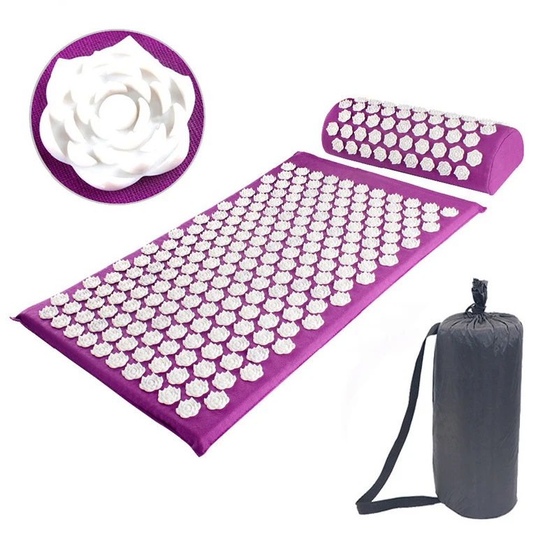 Yoga Mat Acupuncture Massager Cushion Relax Muscle Acupressure Mat and Pillow Set Relieve Stress Back Neck Body Pain Massage Mat
Yoga Mat Acupuncture Massager Cushion Relax Muscle Acupressure Mat and Pillow Set Relieve Stress Back Neck Body Pain Massage Mat