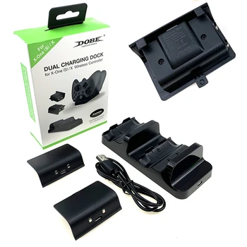 

2020 Dual Charging Base Dock Controllers Stand Charger with Battery Packs Fast Charging For Xbox One/One S/One X