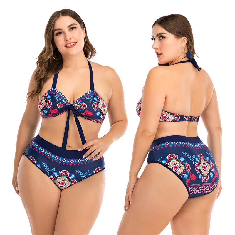 Sexy Bikini Set Plus Size L-4XL Women High Waist Push Up Two Piece Swimwear Swimsuit Female Swimming Bathing Suits 8822
Sexy Bikini Set Plus Size L-4XL Women High Waist Push Up Two Piece Swimwear Swimsuit Female Swimming Bathing Suits 8822