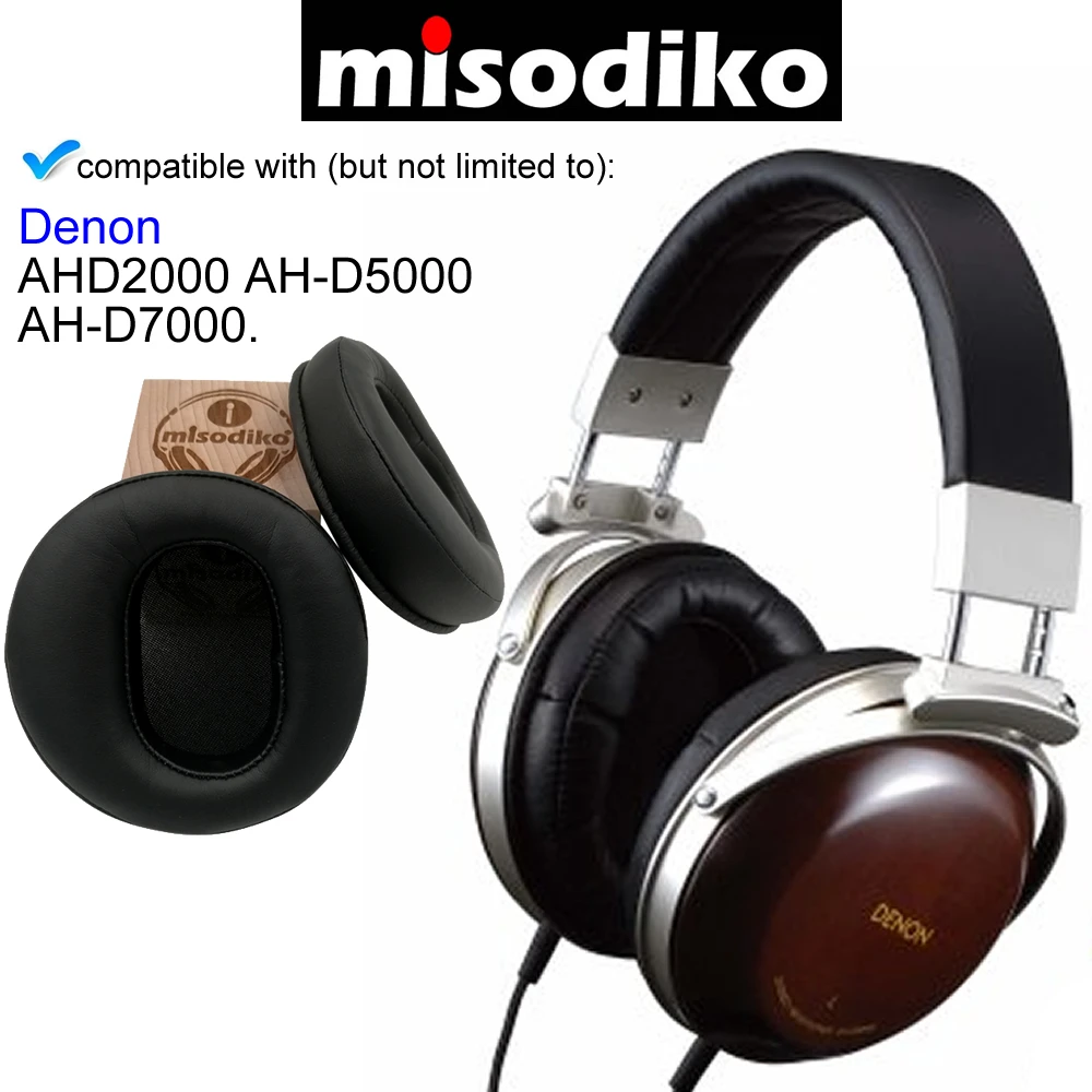 

misodiko Replacement Ear Pads Cushions Kit - for Denon AH-D2000 AH-D5000 AH-D7000 Over-Ear, Headphones Repair Parts Earpads