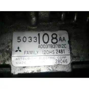 5033108AA ALTERNATOR CHRYSLER PT CRUISER (PT) 
5033108AA ALTERNATOR CHRYSLER PT CRUISER (PT)