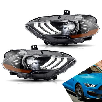 Full LED Headlights for Ford Mustang 2018-UP Headlamp Assembly with DRL Sequential Turn Signal Car Accessories
Full LED Headlights for Ford Mustang 2018-UP Headlamp Assembly with DRL Sequential Turn Signal Car Accessories