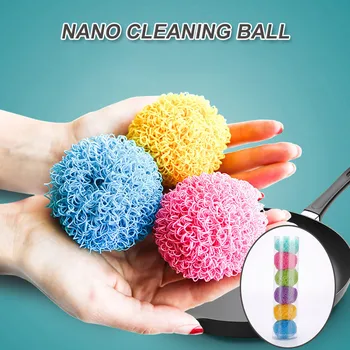 Color Nano Cleaning Ball Non-Stick Oil Brush Pot Artifact Kitchen Cleaning Ball 6pcs Household Cleaning Washing Tool
Color Nano Cleaning Ball Non-Stick Oil Brush Pot Artifact Kitchen Cleaning Ball 6pcs Household Cleaning Washing Tool