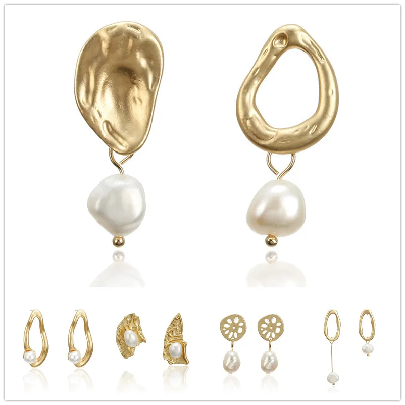 Vintage Jewelry Irregular Asymmetry Simulated Pearl Earrings for Women Matte Metal Gold Color Earring Boho Gifts Wedding Earings
Vintage Jewelry Irregular Asymmetry Simulated Pearl Earrings for Women Matte Metal Gold Color Earring Boho Gifts Wedding Earings