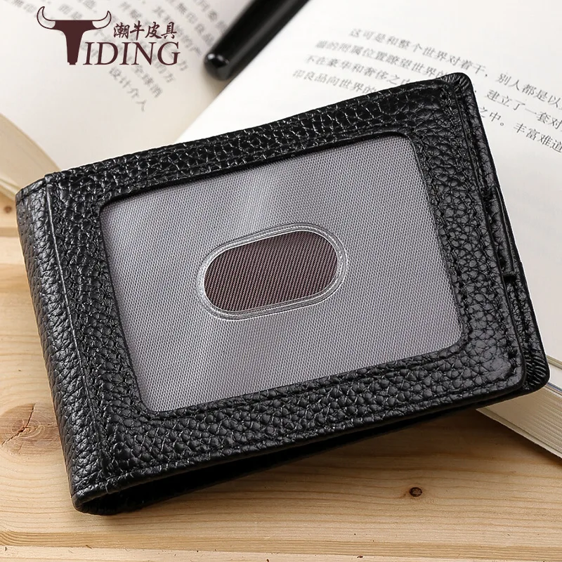 Tiding New Style Genuine Leather Wallet Litchi Grain Leather Casual RFID Antimagnetic Wallet Commuting Business Wallet Card Clam
Tiding New Style Genuine Leather Wallet Litchi Grain Leather Casual RFID Antimagnetic Wallet Commuting Business Wallet Card Clam