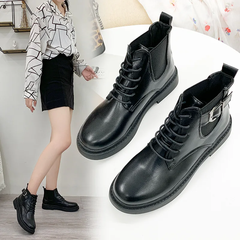 Short Boots Boots Women's 2019 Spring And Autumn Korean-style Martin Women's New Style Single Boots Chunky Heel Low Heel Boots V
Short Boots Boots Women's 2019 Spring And Autumn Korean-style Martin Women's New Style Single Boots Chunky Heel Low Heel Boots V