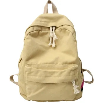 Canvas Backpack Women Large Capacity Schoolbags Casual Solid Color Travel Laptop Backpack Teen Girls Bookbags Rucksack Female
Canvas Backpack Women Large Capacity Schoolbags Casual Solid Color Travel Laptop Backpack Teen Girls Bookbags Rucksack Female