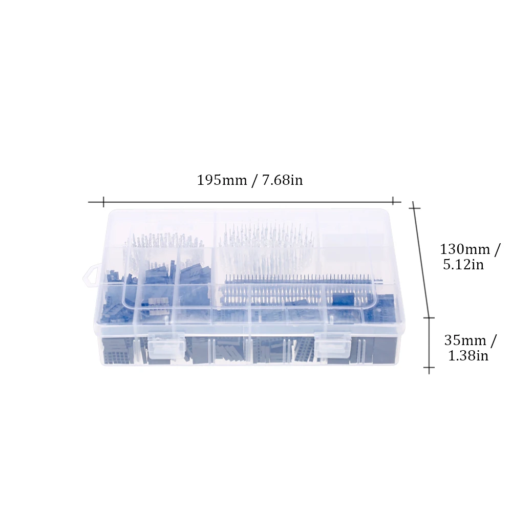 Hot 1450PCS 2.54mm PCB Jumper Wire Pin Header Connector Female Male 40Pin Box Packaging Kit Electronic Components Set
Hot 1450PCS 2.54mm PCB Jumper Wire Pin Header Connector Female Male 40Pin Box Packaging Kit Electronic Components Set