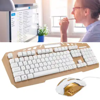 USB Wired Keyboard Mouse Combos with Backlight Gaming Keyboard Mouse Computer Office Keyboard Mouse Set for Desktop Laptops
USB Wired Keyboard Mouse Combos with Backlight Gaming Keyboard Mouse Computer Office Keyboard Mouse Set for Desktop Laptops
