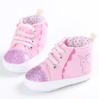 Classic Casual Newborn Toddler Shoes Baby Girls Cute Rabbit Printing Bling Lace-Up First Walkers Sneakers Shoes
Classic Casual Newborn Toddler Shoes Baby Girls Cute Rabbit Printing Bling Lace-Up First Walkers Sneakers Shoes