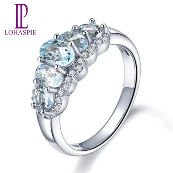 LP 1.35ct Natural Aquamarine Wedding Ring For Women March Birthday Gift 925 Sterling Silver Blue Gemstone Rings Fine Jewelry 
LP 1.35ct Natural Aquamarine Wedding Ring For Women March Birthday Gift 925 Sterling Silver Blue Gemstone Rings Fine Jewelry