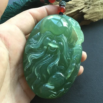 100% Natural 7A xiuyu jade Hand-Carved longevity god green jade pendant jadeite jade necklaces men pendants jade jewelry
100% Natural 7A xiuyu jade Hand-Carved longevity god green jade pendant jadeite jade necklaces men pendants jade jewelry