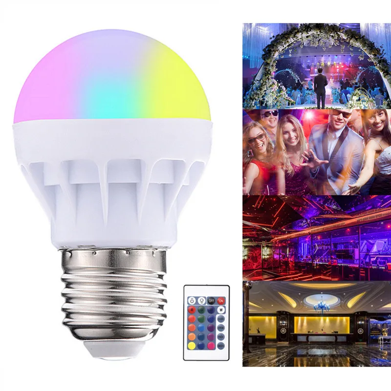 E27 LED 20 Color Changing RGB Magic Led Smart Bulb 3W 85-265V RGB Led Lamp Spotlight + IR Remote Control LED Bulbs for Home
E27 LED 20 Color Changing RGB Magic Led Smart Bulb 3W 85-265V RGB Led Lamp Spotlight + IR Remote Control LED Bulbs for Home