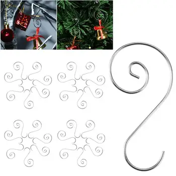100pcs Christmas Tree Hanging Hooks Stainless Steel S-Shaped Hangers For Christmas Decoration
100pcs Christmas Tree Hanging Hooks Stainless Steel S-Shaped Hangers For Christmas Decoration