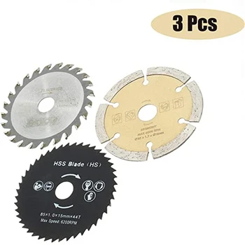 3 Carbide Multi-function Blade Saws for Gypsum Board Ceramic Tiles Metal Pipes PVC Plastic Wood Copper Circular Saw Blades
3 Carbide Multi-function Blade Saws for Gypsum Board Ceramic Tiles Metal Pipes PVC Plastic Wood Copper Circular Saw Blades