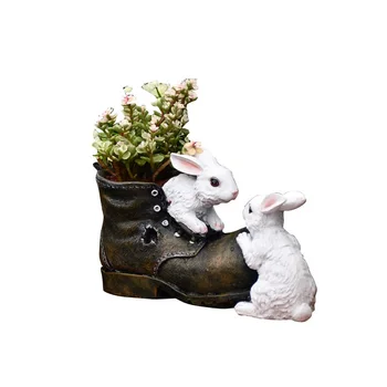 Cartoon Rabbit Boots Succulents Flower Pot Resin Arts Cute Creative Bunny Plant Art Houseplant Garden Decoration Ornament R3033
Cartoon Rabbit Boots Succulents Flower Pot Resin Arts Cute Creative Bunny Plant Art Houseplant Garden Decoration Ornament R3033
