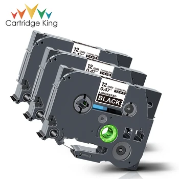 Cartridge King 3PCS TZe-335 Compatible for Brother P-touch Printer Label Tape TZ Tze-335 12mm White on Black Laminated Ribbons 
Cartridge King 3PCS TZe-335 Compatible for Brother P-touch Printer Label Tape TZ Tze-335 12mm White on Black Laminated Ribbons
