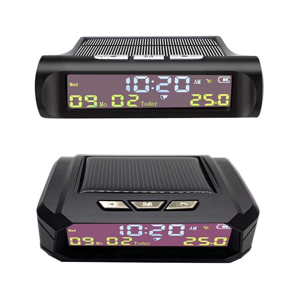 Автомобильные цифровые часы AN01 AN02 TPMS с ЖК-экраном датой экраном температуры в