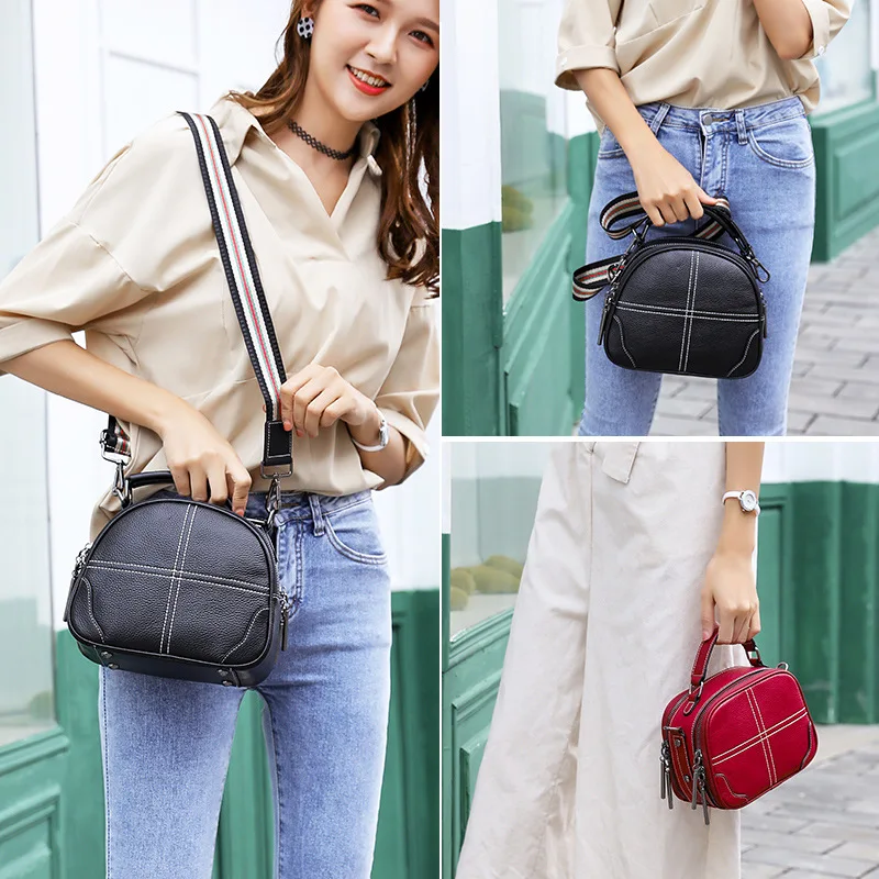Hot Selling WOMEN'S Leather Bags 2019 New Style Fashion Broadband Shoulder Bag Women's Versitile Fashion Cowhide Shoulder Handba
Hot Selling WOMEN'S Leather Bags 2019 New Style Fashion Broadband Shoulder Bag Women's Versitile Fashion Cowhide Shoulder Handba
