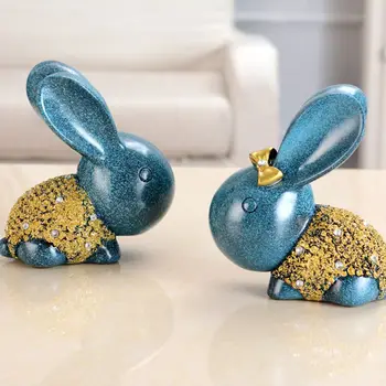 Creative Home Accessories Housewarming Gifts Wedding Gifts Qine Cabinet Partition Crafts Resin Ornaments Lucky Rabbit Figurines 
Creative Home Accessories Housewarming Gifts Wedding Gifts Qine Cabinet Partition Crafts Resin Ornaments Lucky Rabbit Figurines